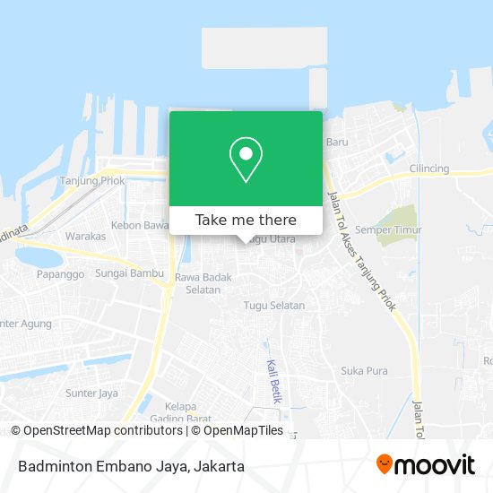 Badminton Embano Jaya map