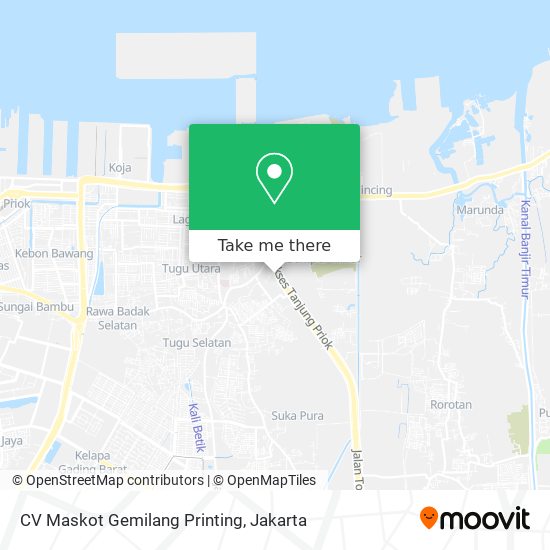 CV Maskot Gemilang Printing map