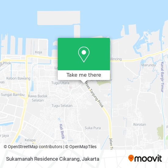 Sukamanah Residence Cikarang map