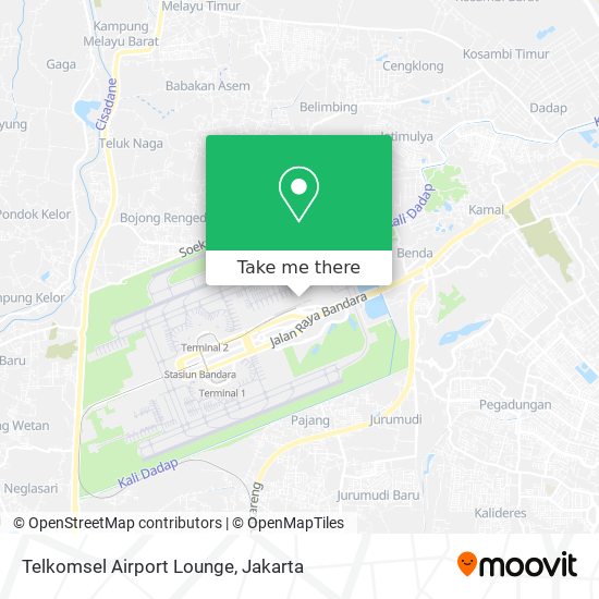 Telkomsel Airport Lounge map