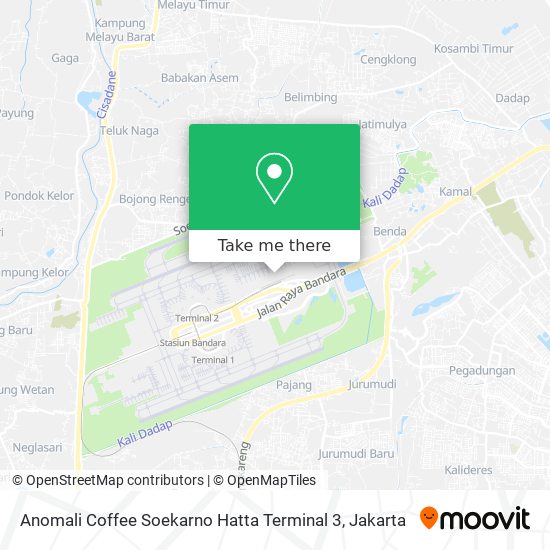 Anomali Coffee Soekarno Hatta Terminal 3 map