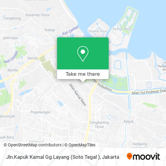 Jln.Kapuk Kamal Gg.Layang (Soto Tegal ) map