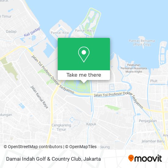 Damai Indah Golf & Country Club map