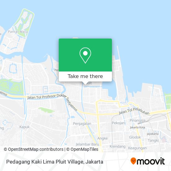 Pedagang Kaki Lima Pluit Village map