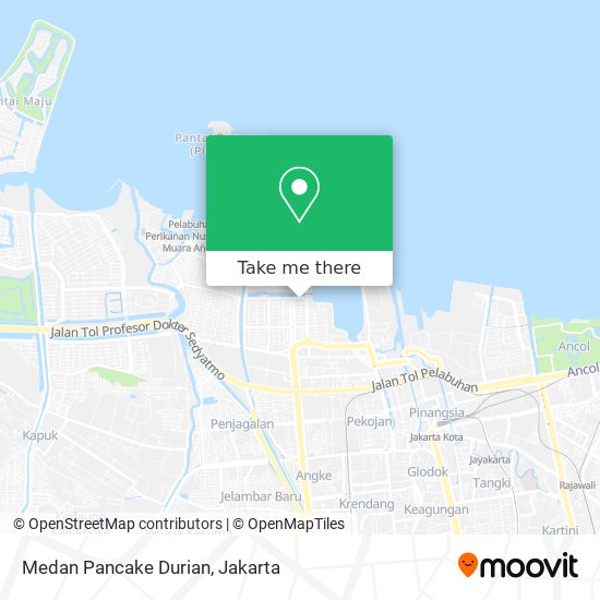 Medan Pancake Durian map