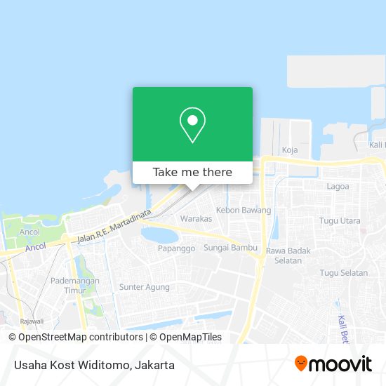 Usaha Kost Widitomo map