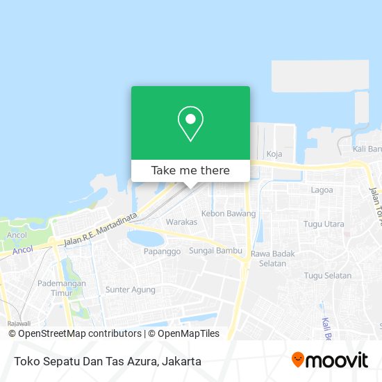 Toko Sepatu Dan Tas Azura map