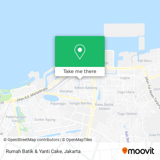 Rumah Batik & Yanti Cake map