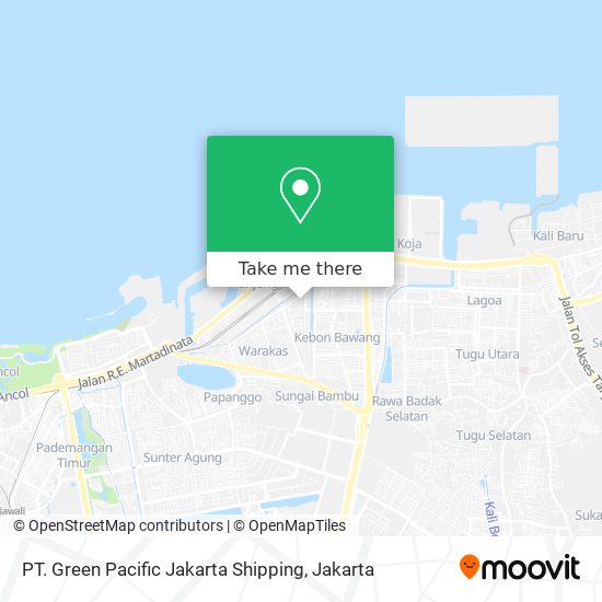 PT. Green Pacific Jakarta Shipping map