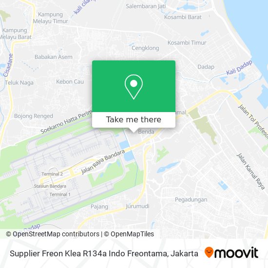 Supplier Freon Klea R134a Indo Freontama map