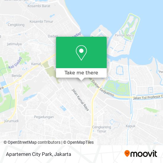 Apartemen City Park map