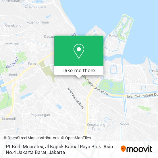 Pt.Budi Muaratex, Jl Kapuk Kamal Raya Blok. Asin No.4 Jakarta Barat map