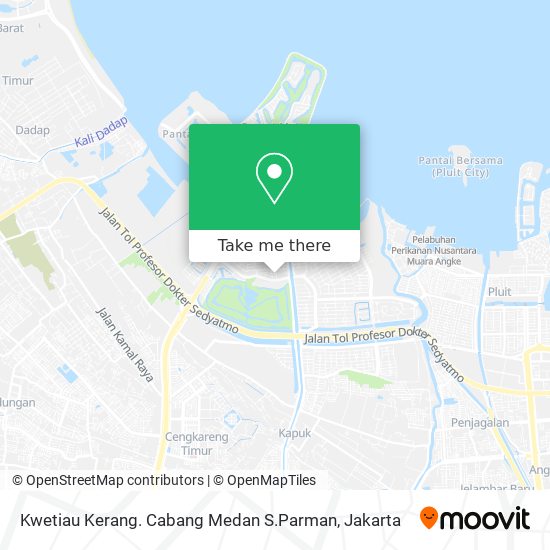 Kwetiau Kerang. Cabang Medan S.Parman map