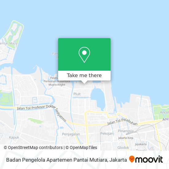 Badan Pengelola Apartemen Pantai Mutiara map
