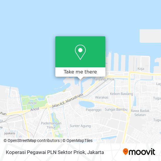 Koperasi Pegawai PLN Sektor Priok map