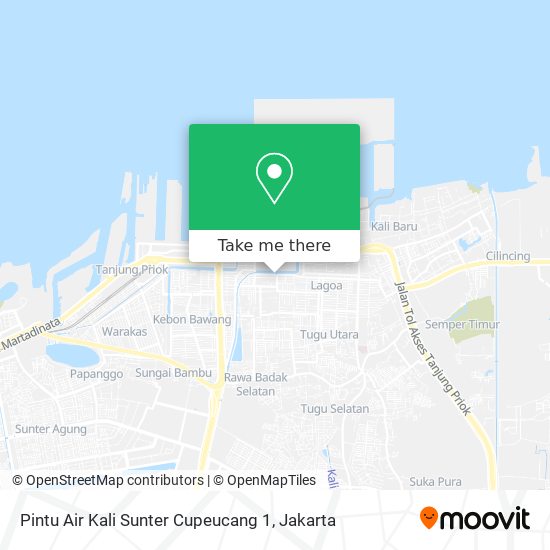 Pintu Air Kali Sunter Cupeucang 1 map