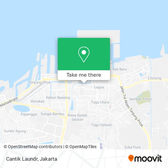 Cantik Laundr map