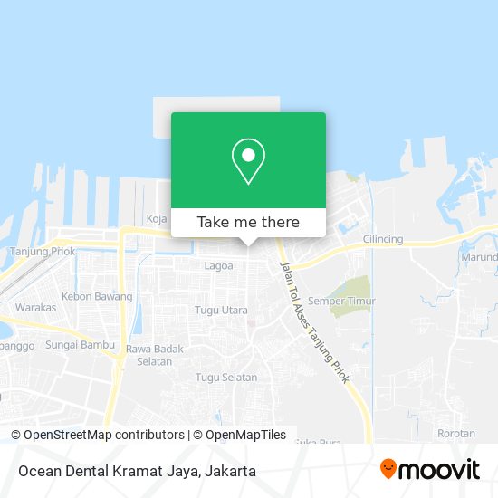 Ocean Dental Kramat Jaya map