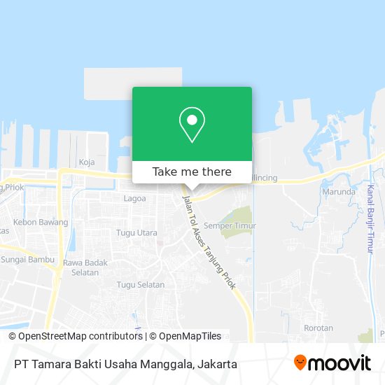 PT Tamara Bakti Usaha Manggala map