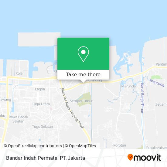 Bandar Indah Permata. PT map