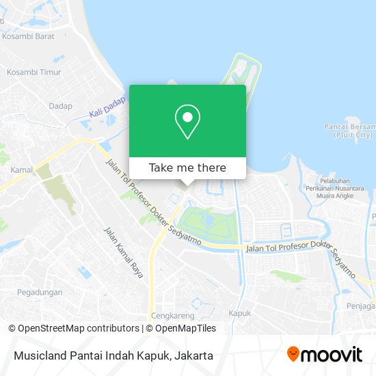 Musicland Pantai Indah Kapuk map