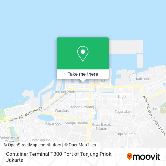 Container Terminal T300 Port of Tanjung Priok map