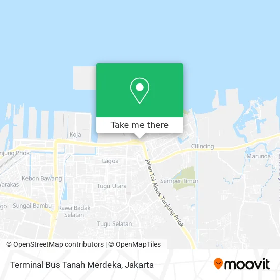Terminal Bus Tanah Merdeka map