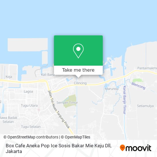 Box Cafe Aneka Pop Ice Sosis Bakar Mie Keju Dll map