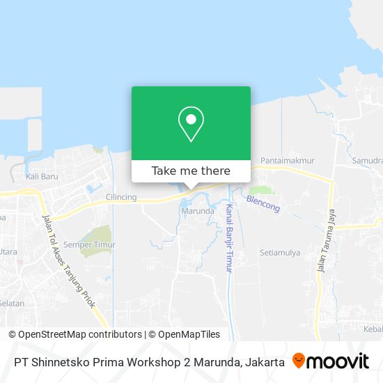 PT Shinnetsko Prima Workshop 2 Marunda map