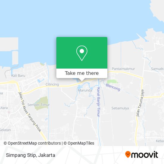 Simpang Stip map