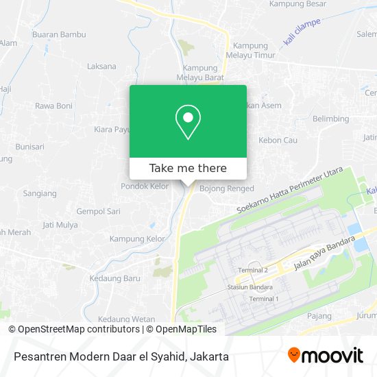 Pesantren Modern Daar el Syahid map