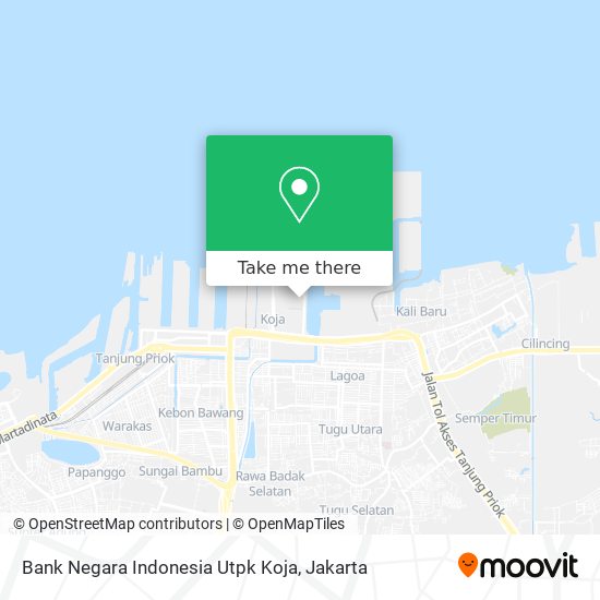 Bank Negara Indonesia Utpk Koja map