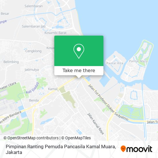 Pimpinan Ranting Pemuda Pancasila Kamal Muara map