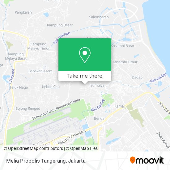 Melia Propolis Tangerang map