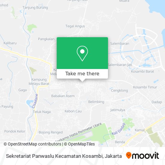 Sekretariat Panwaslu Kecamatan Kosambi map