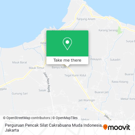 Perguruan Pencak Silat Cakrabuana Muda Indonesia map