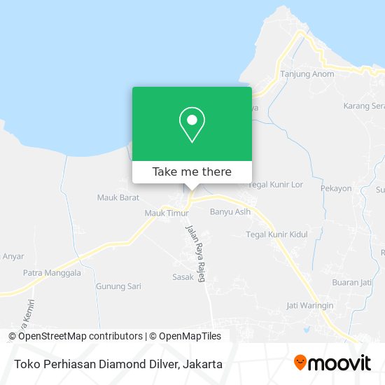 Toko Perhiasan Diamond Dilver map