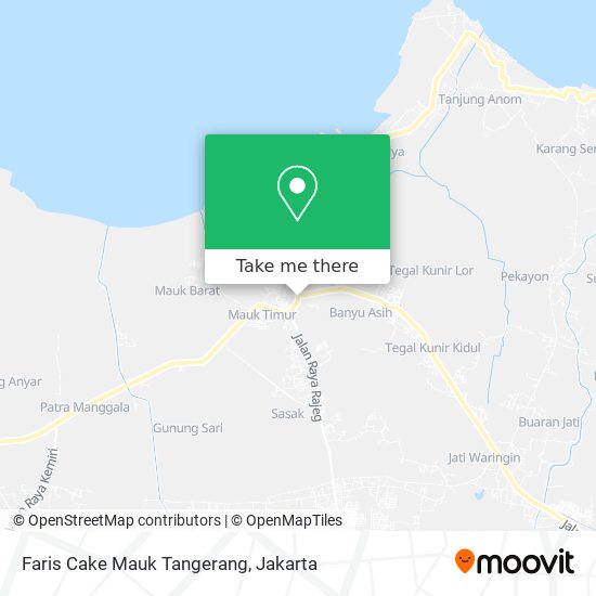 Faris Cake Mauk Tangerang map