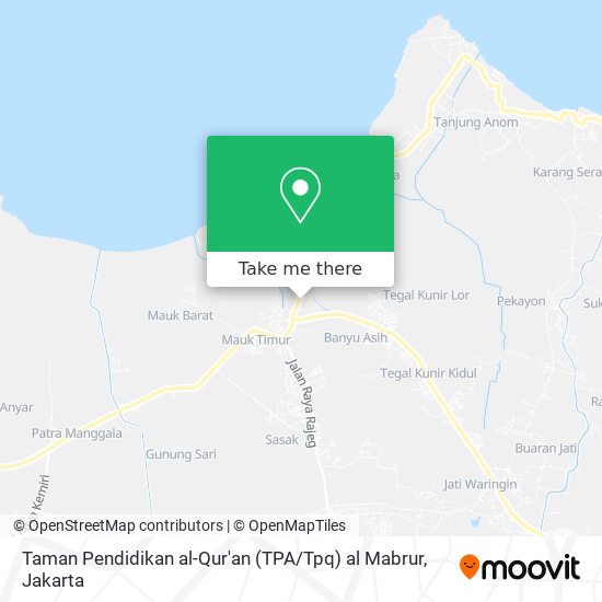 Taman Pendidikan al-Qur'an (TPA / Tpq) al Mabrur map
