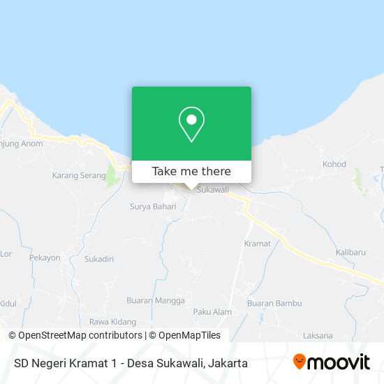 SD Negeri Kramat 1 - Desa Sukawali map