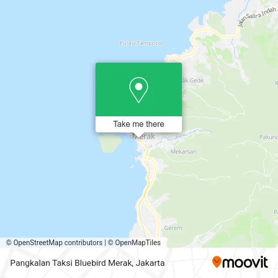 Pangkalan Taksi Bluebird Merak map