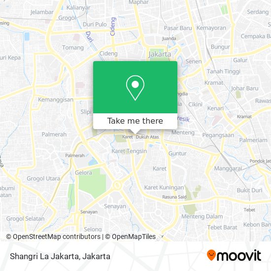 Shangri La Jakarta map