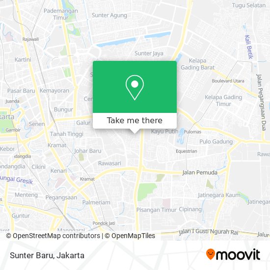 Sunter Baru map