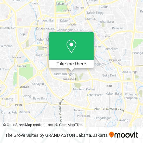 The Grove Suites by GRAND ASTON Jakarta map