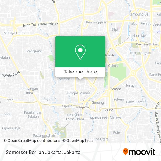 Somerset Berlian Jakarta map