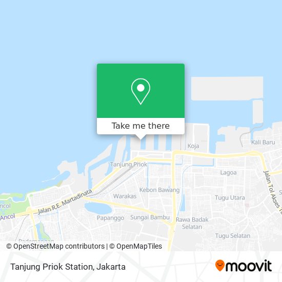Tanjung Priok Station map