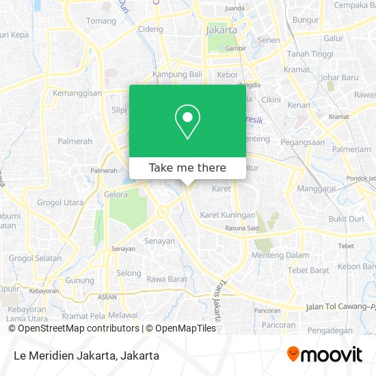 Le Meridien Jakarta map