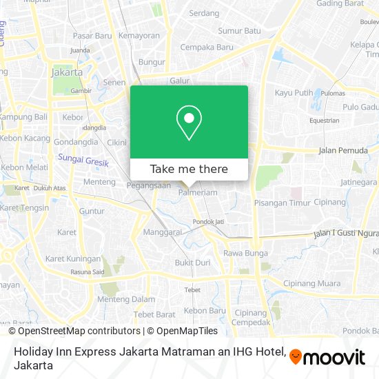 Holiday Inn Express Jakarta Matraman an IHG Hotel map