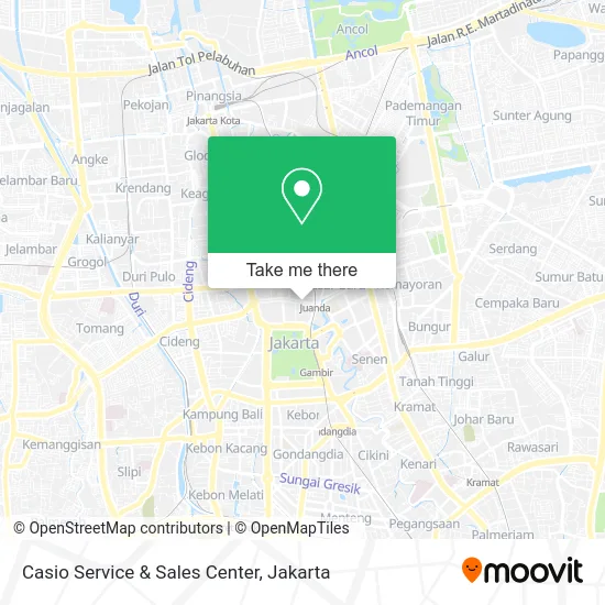 Casio Service & Sales Center map