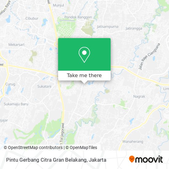 Pintu Gerbang Citra Gran Belakang map